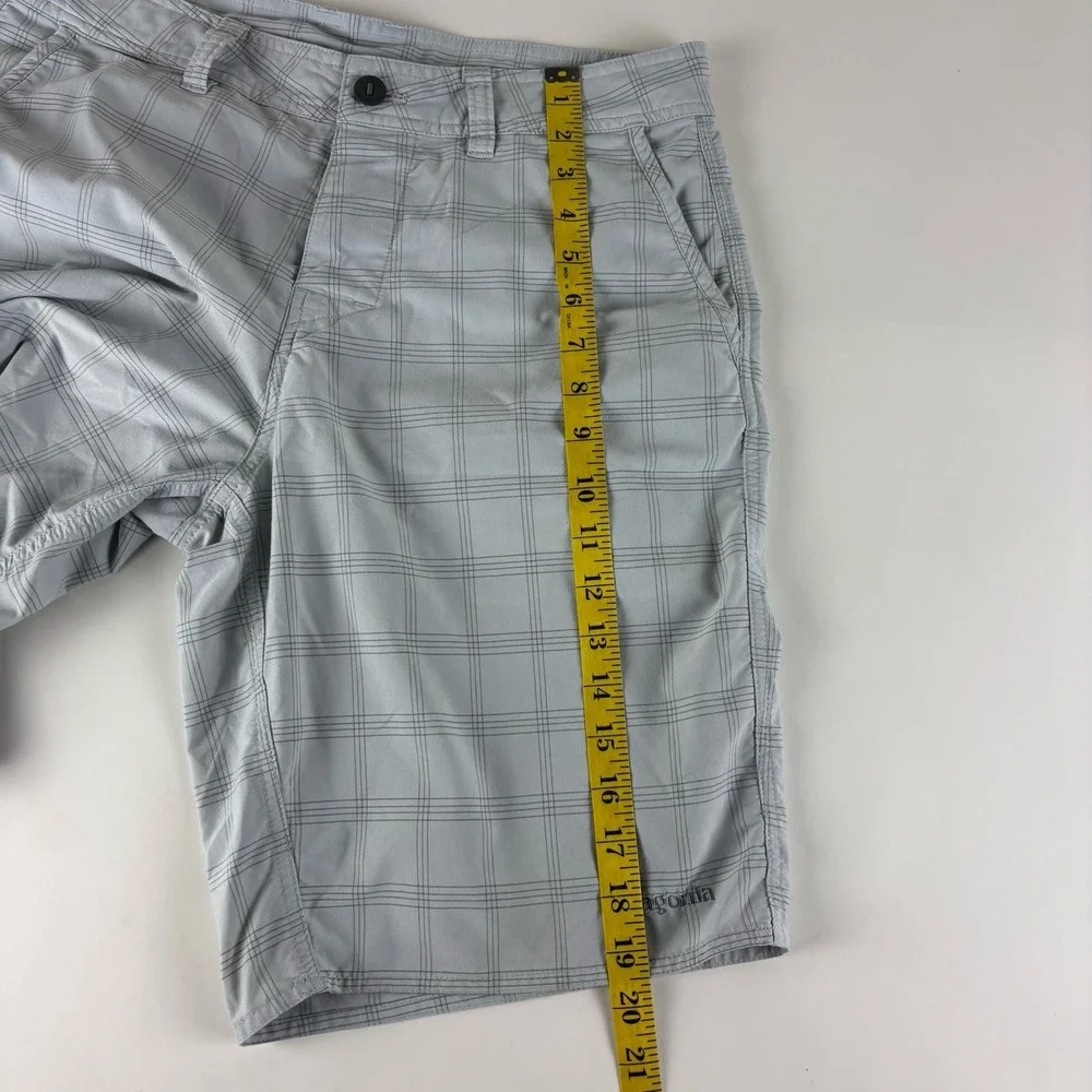 Patagonia Plaid Mens‎ Size 32 Button Fly Outdoor Polyester Blend Cienega Shorts